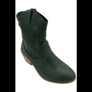 Masseys Women's Maxie Boots Dark Green - Wide